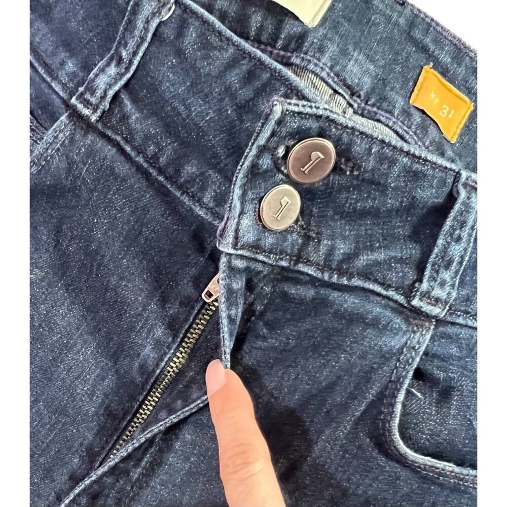 Pilcro Anthropologie Jeans Women Size 31 Flare Bootcut Dark Wash Denim Stretch - Picture 4 of 16